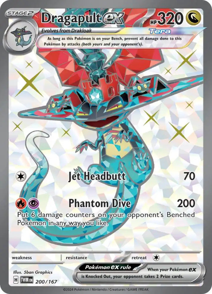 Dragapult ex (200/167) [Scarlet & Violet: Twilight Masquerade] - Pokemon Single