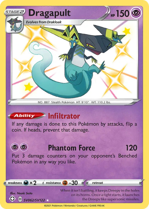 Dragapult (SV062/SV122) [Sword & Shield: Shining Fates] - Pokemon Single