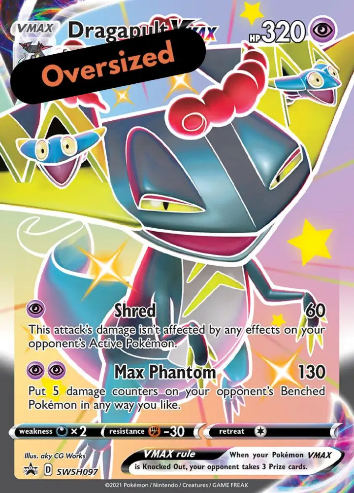 Dragapult VMAX (SWSH097) (Jumbo Card) [Sword & Shield: Black Star Promos] - Pokemon Single