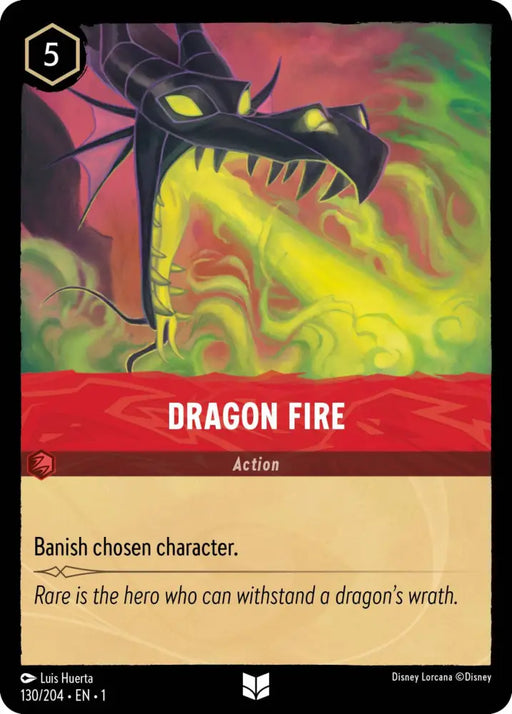 Dragon Fire (130/204) [The First Chapter] - Lorcana Single