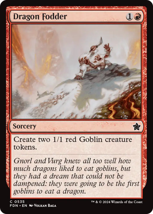 Dragon Fodder [Foundations] - MTG Single