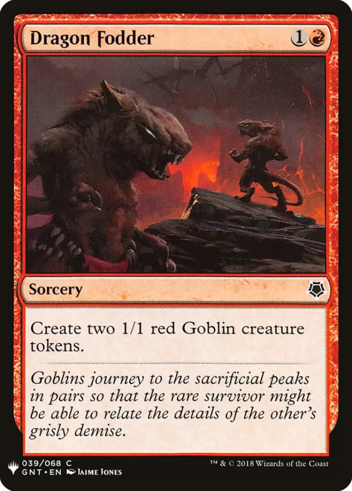 Dragon Fodder [Mystery Booster] - MTG Single