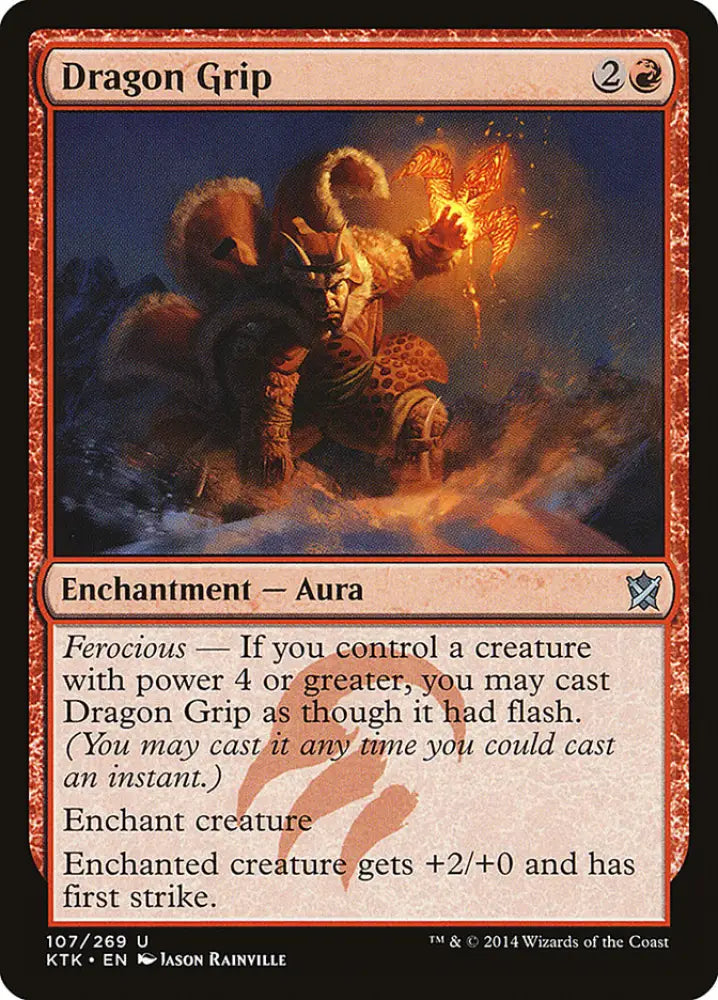 Dragon Grip [Khans of Tarkir] - MTG Single