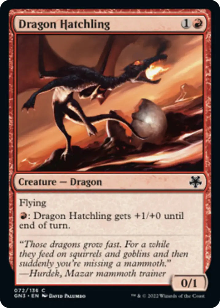 Dragon Hatchling [Game Night: Free-for-All] - MTG Single