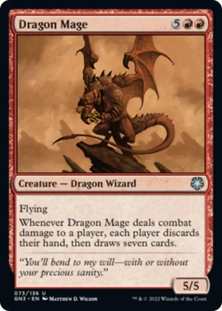 Dragon Mage [Game Night: Free-for-All] - MTG Single
