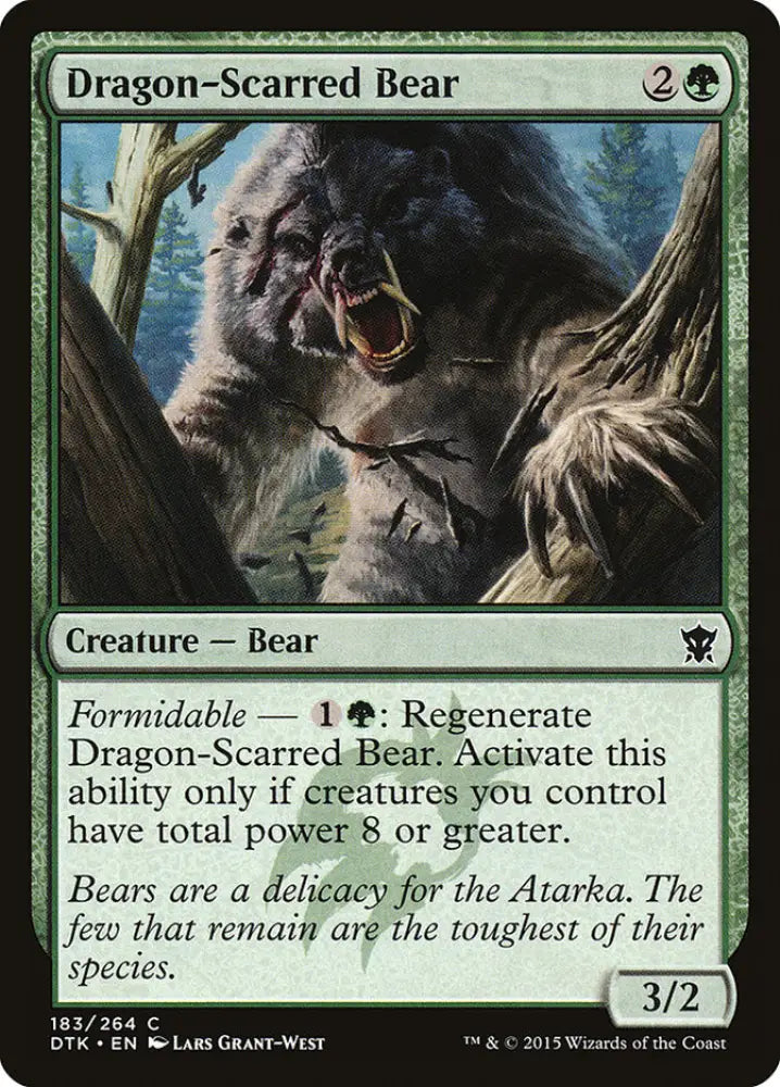 Dragon-Scarred Bear [Dragons of Tarkir] - MTG Single