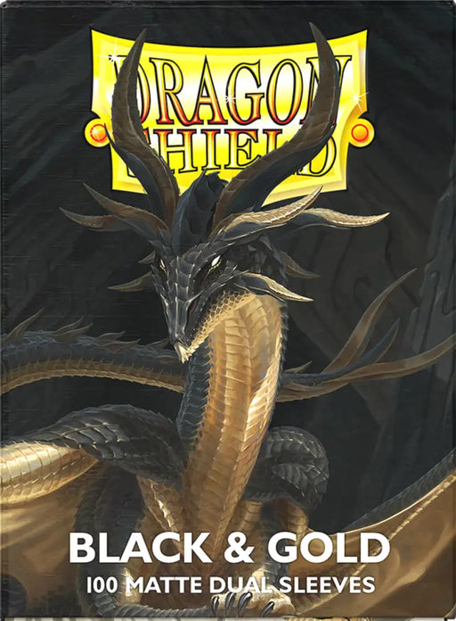 Dragon Shield Sleeves Dual Matte Black and Gold 100ct - Accessoire