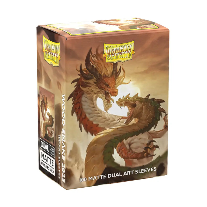 Dragon Shield Sleeves Dual Matte Wood Snake 2025 100ct - Accessoire