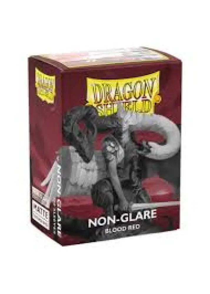 Dragon Shield Sleeves Matte Blood Red Non-Glare 100ct - Accessoire