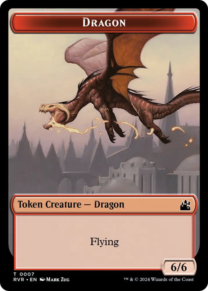 Dragon Token [Ravnica Remastered Tokens] - MTG Single