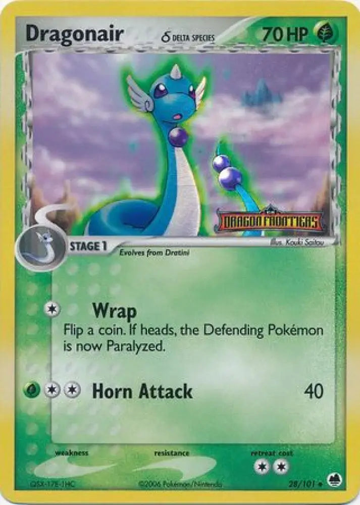 Dragonair (28/101) (Delta Species) (Stamped) [EX: Dragon Frontiers] - Pokemon Single