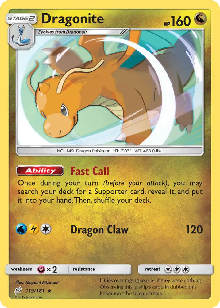 Dragonite (119/181) [Sun & Moon: Team Up] - Pokemon Single