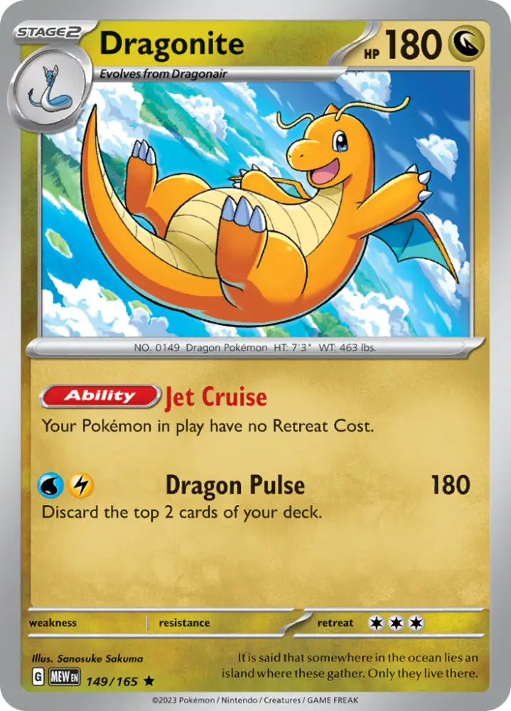 Dragonite (149/165) [Scarlet & Violet 151] - Pokemon Single