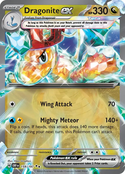 Dragonite ex (159/197) [Scarlet & Violet: Obsidian Flames] - Pokemon Single