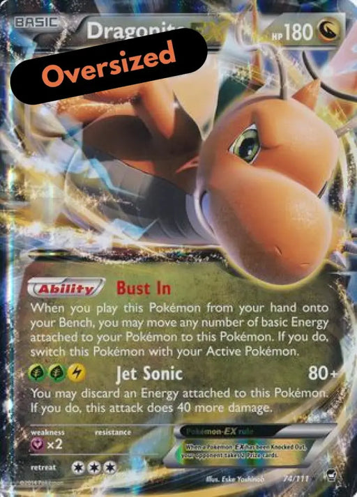 Dragonite EX (74/111) (Jumbo Card) [XY: Furious Fists] - Pokemon Single