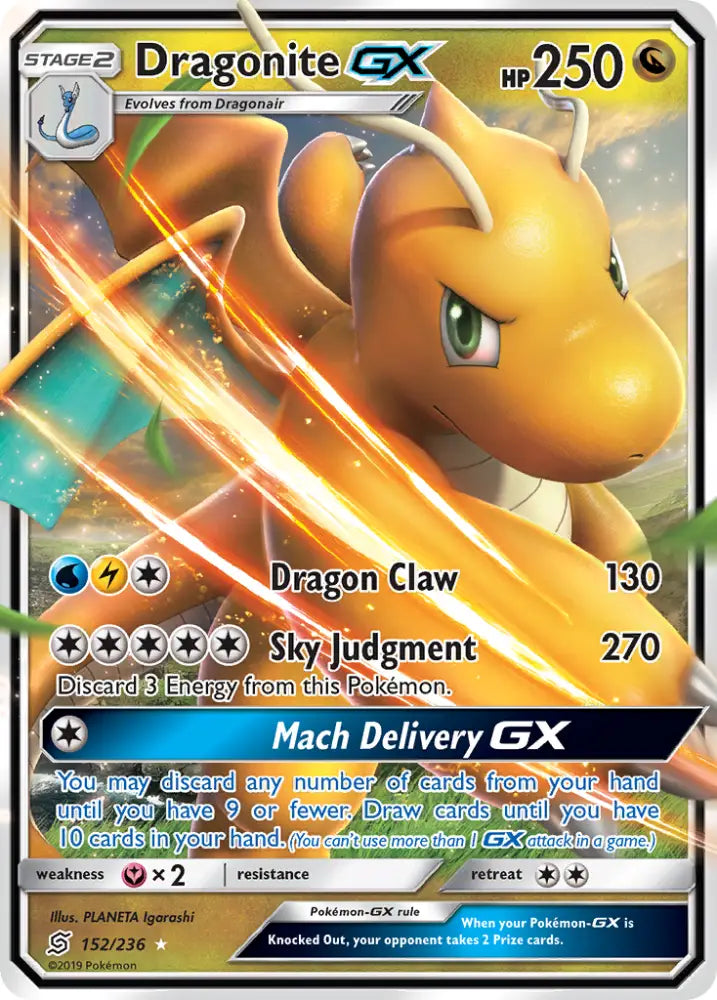 Dragonite GX (152/236) [Sun & Moon: Unified Minds] - Pokemon Single