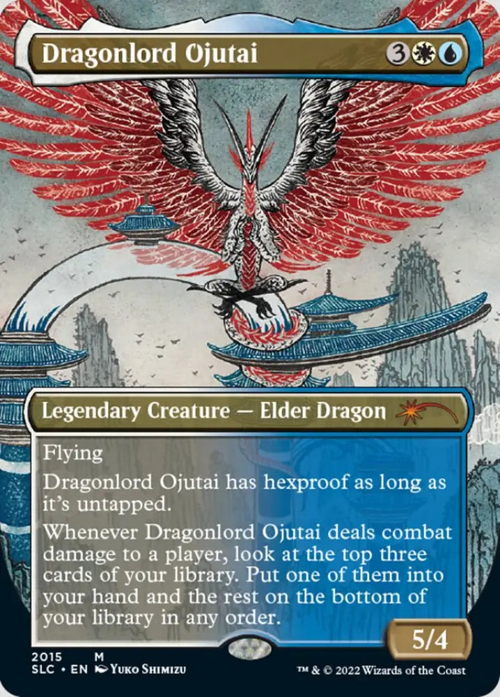Dragonlord Ojutai (Borderless) [Secret Lair 30th Anniversary Countdown Kit] - MTG Single