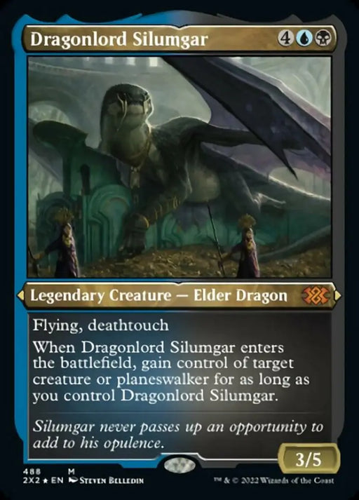 Dragonlord Silumgar (Foil Etched) [Double Masters 2022] - MTG Single