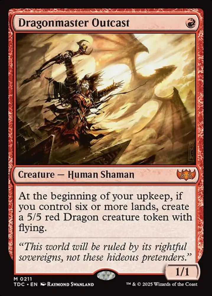 Dragonmaster Outcast (211) [Tarkir: Dragonstorm Commander]