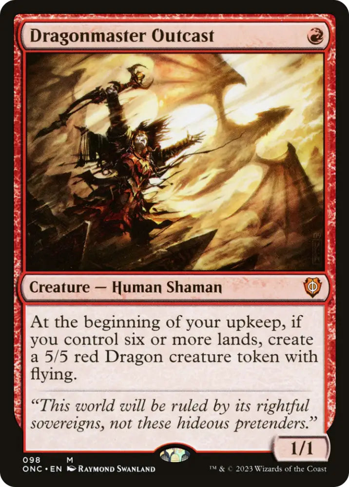 Dragonmaster Outcast [Phyrexia: All Will Be One Commander] - MTG Single