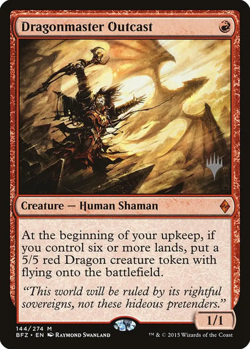 Dragonmaster Outcast (Promo Pack) [Battle for Zendikar Promos] - MTG Single