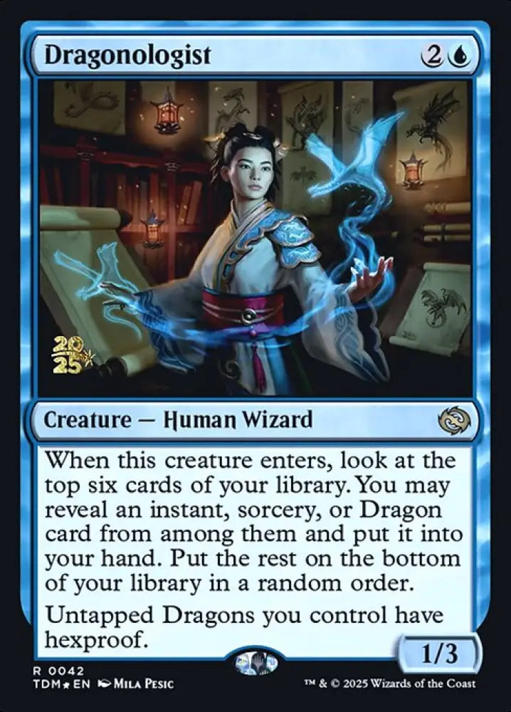 Dragonologist (42s) [Tarkir: Dragonstorm Promos]