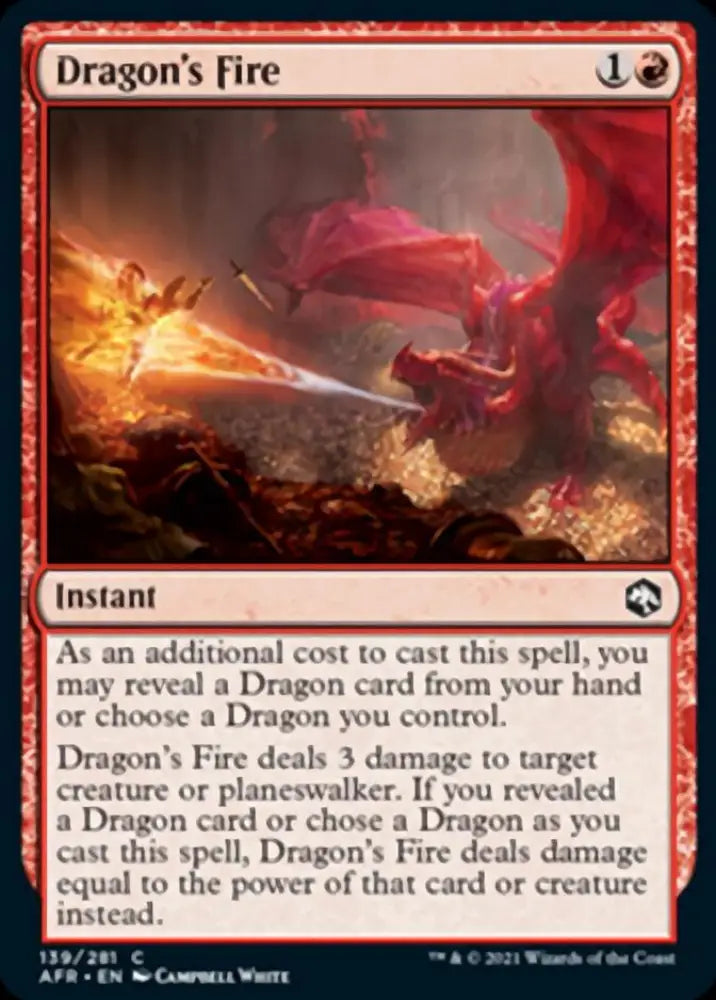 Dragon’s Fire [Dungeons & Dragons: Adventures in the Forgotten Realms] - MTG Single
