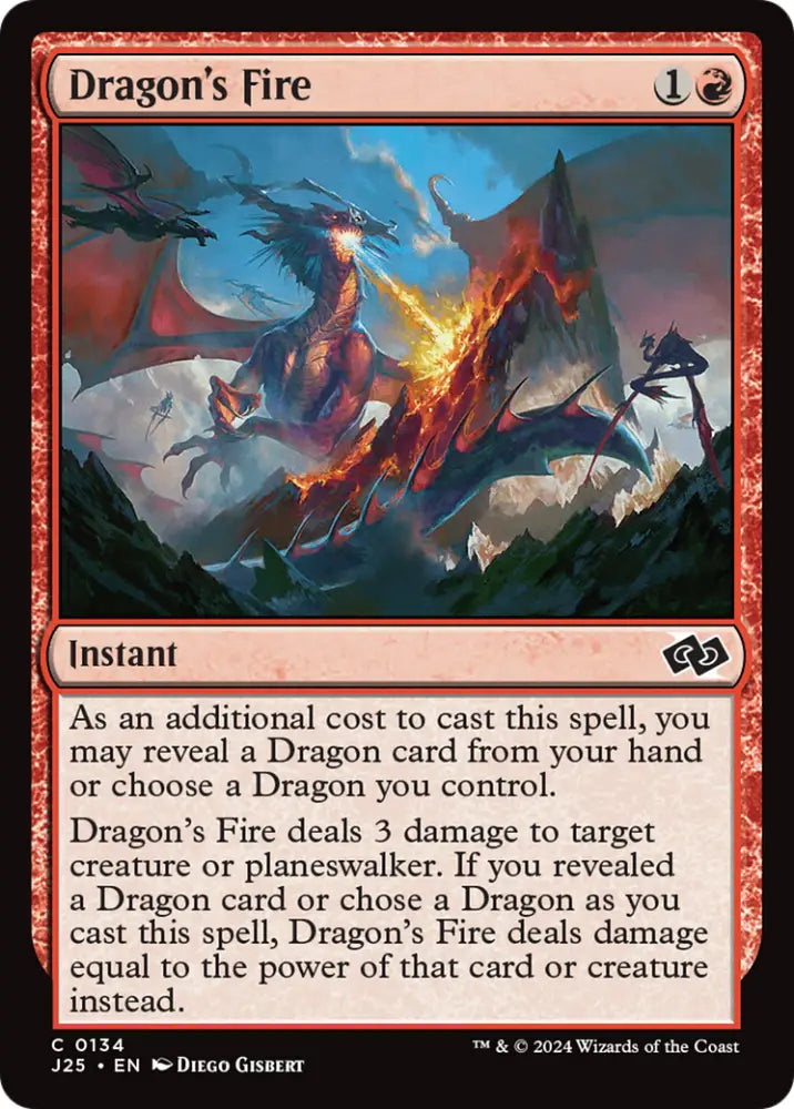 Dragon’s Fire [Foundations Jumpstart] - MTG Single