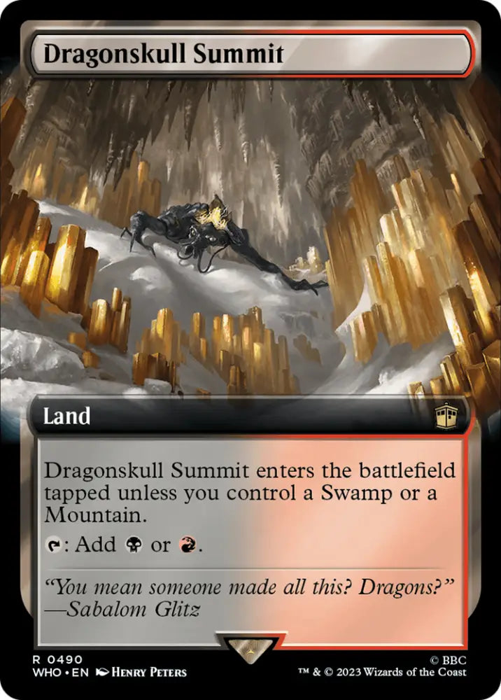 Dragonskull Summit (Extended Art) [Doctor Who] - MTG Single