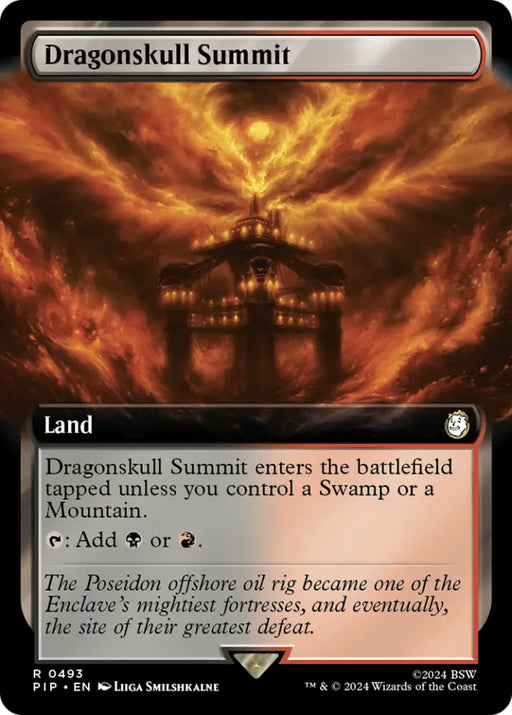 Dragonskull Summit (Extended Art) [Fallout] - MTG Single