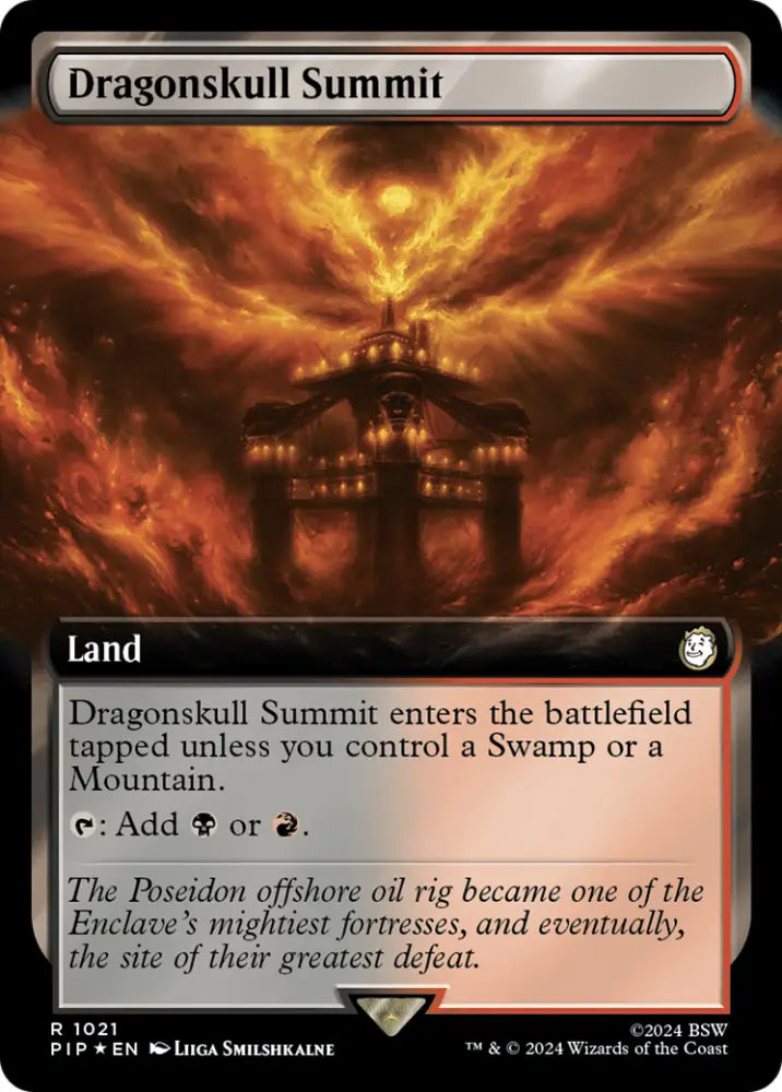 Dragonskull Summit (Extended Art) (Surge Foil) [Fallout] - MTG Single
