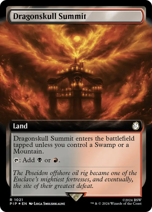 Dragonskull Summit (Extended Art) (Surge Foil) [Fallout] - MTG Single