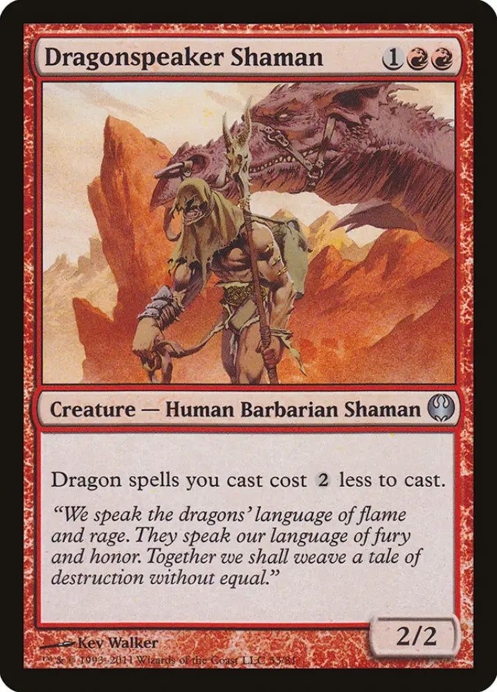 Dragonspeaker Shaman [Duel Decks: Knights vs. Dragons] - MTG Single