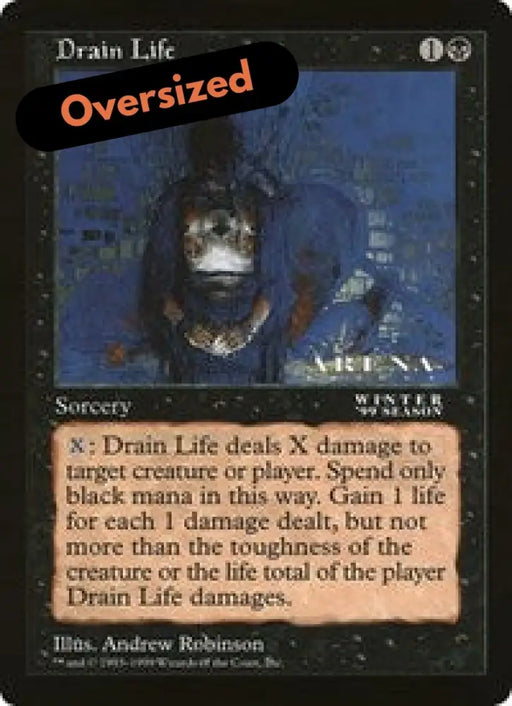 Drain Life (Oversized) [Oversize Cards] - MTG Single