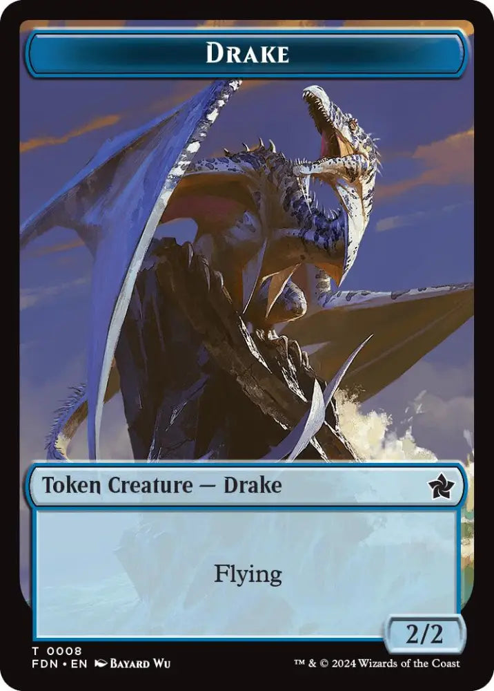 Drake // Goblin Doubled-Sided Token [Foundations Tokens] - MTG Single