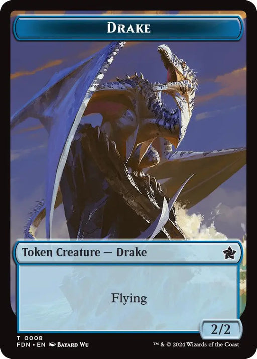 Drake // Goblin Doubled-Sided Token [Foundations Tokens] - MTG Single