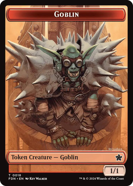 Drake // Goblin Doubled-Sided Token [Foundations Tokens] - MTG Single