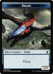 Drake // Human Double-Sided Token [Commander 2019 Tokens] - MTG Single