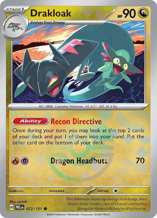 Drakloak (072/131) (Poke Ball Pattern) [Scarlet & Violet: Prismatic Evolutions] - Pokemon Single
