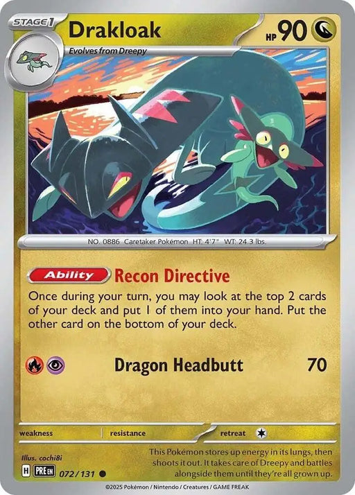 Drakloak (072/131) [Scarlet & Violet: Prismatic Evolutions] - Pokemon Single