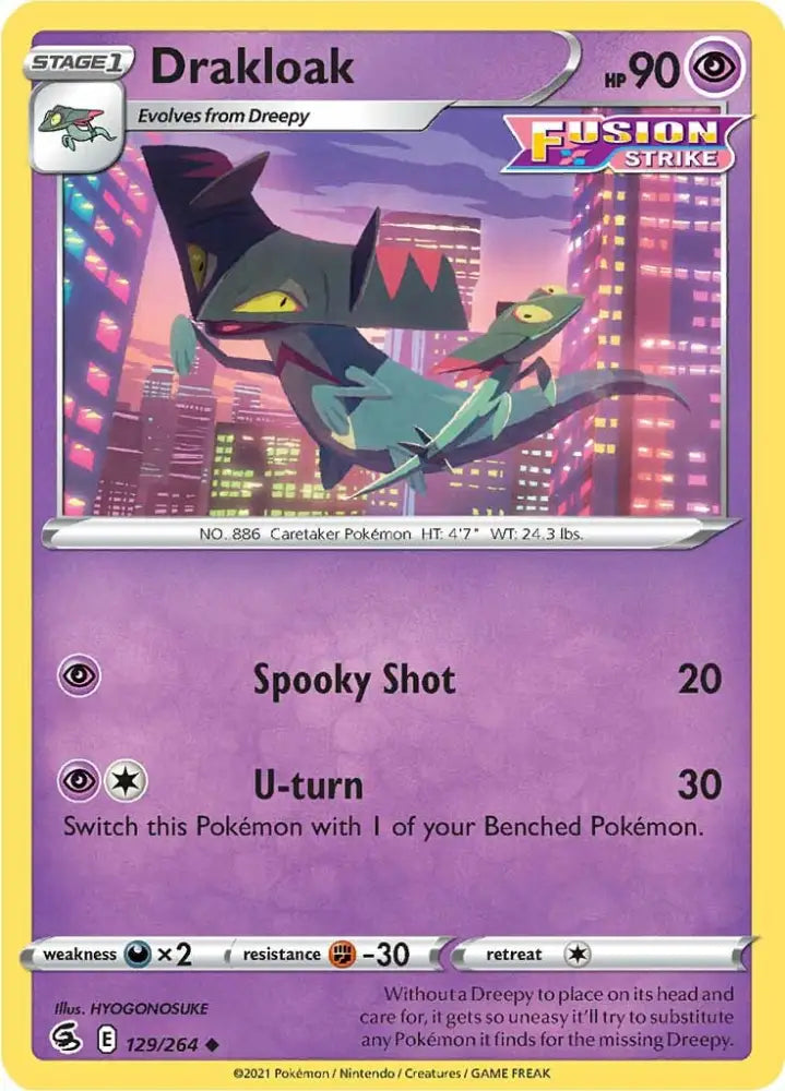 Drakloak (129/264) [Sword & Shield: Fusion Strike] - Pokemon Single