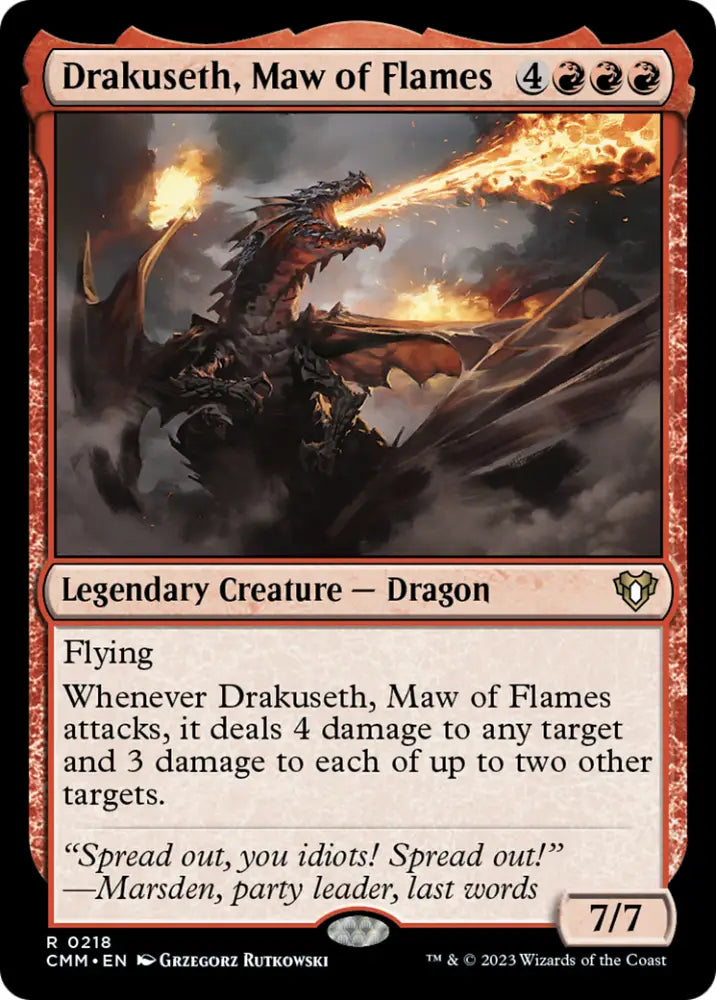 Drakuseth Maw of Flames [Commander Masters] - MTG Single