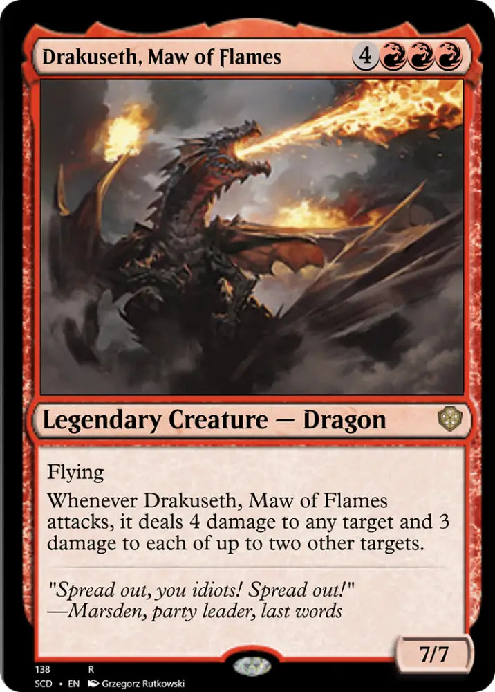 Drakuseth Maw of Flames [Starter Commander Decks] - MTG Single