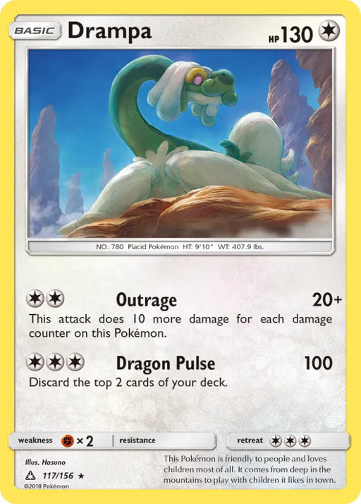 Drampa (117/156) [Sun & Moon: Ultra Prism] - Pokemon Single