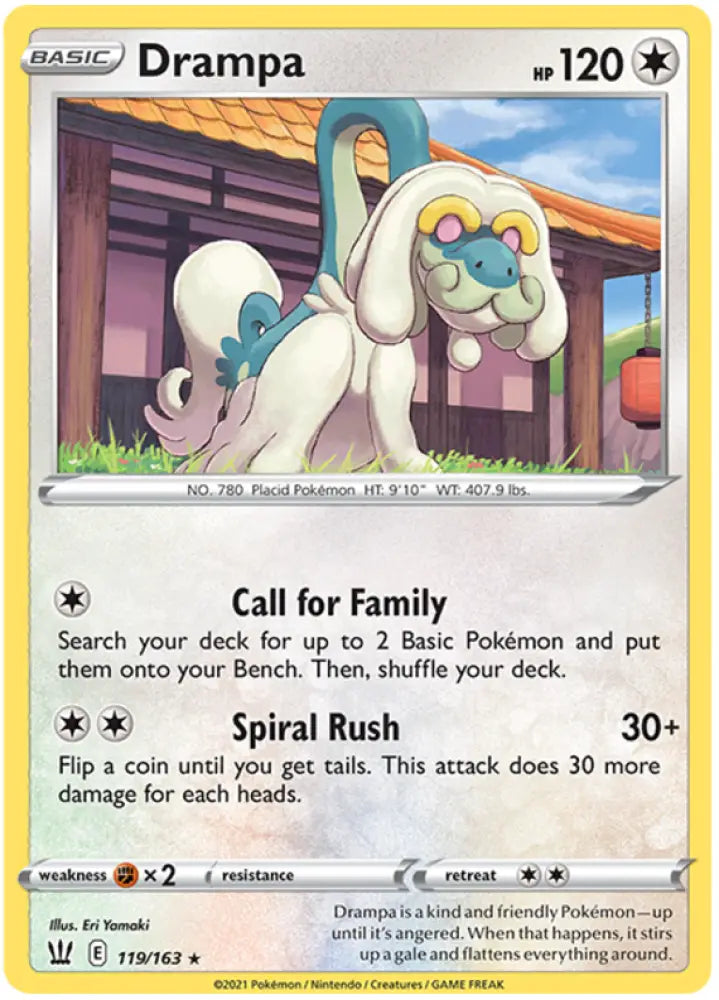 Drampa (119/163) [Sword & Shield: Battle Styles] - Pokemon Single