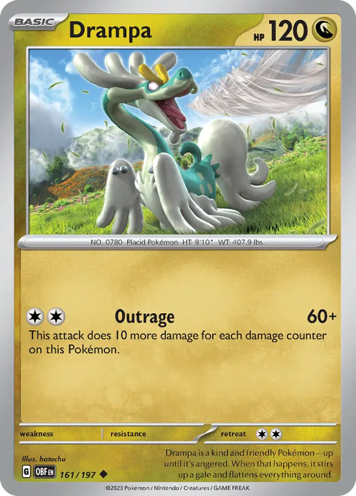 Drampa (161/197) [Scarlet & Violet: Obsidian Flames] - Pokemon Single