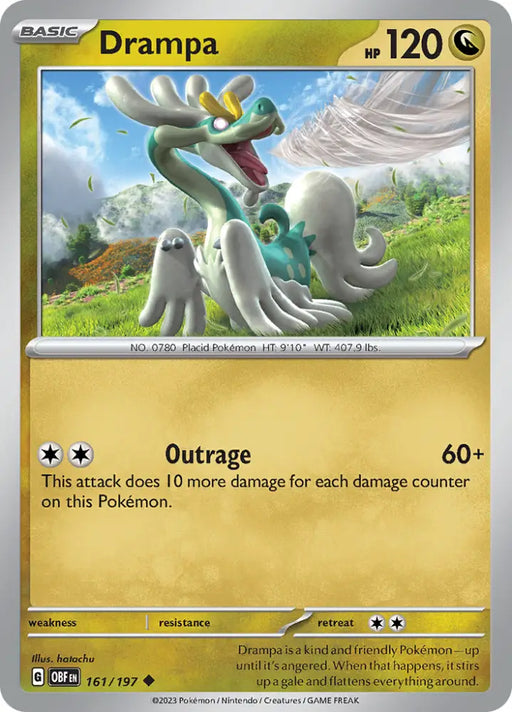 Drampa (161/197) [Scarlet & Violet: Obsidian Flames] - Pokemon Single