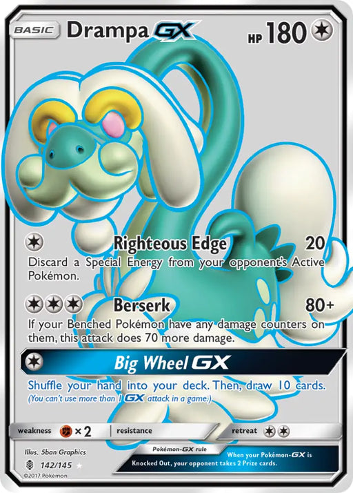 Drampa GX (142/145) [Sun & Moon: Guardians Rising] - Pokemon Single