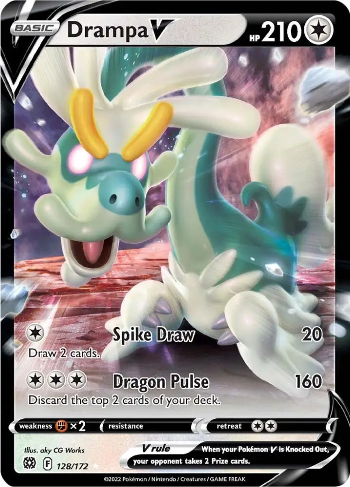Drampa V (128/172) [Sword & Shield: Brilliant Stars] - Pokemon Single