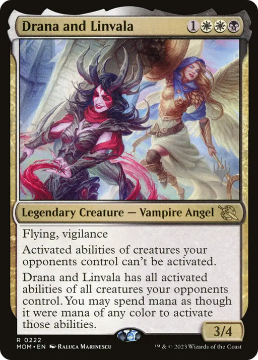 Drana and Linvala (Promo Pack) [March of the Machine Promos] - MTG Single